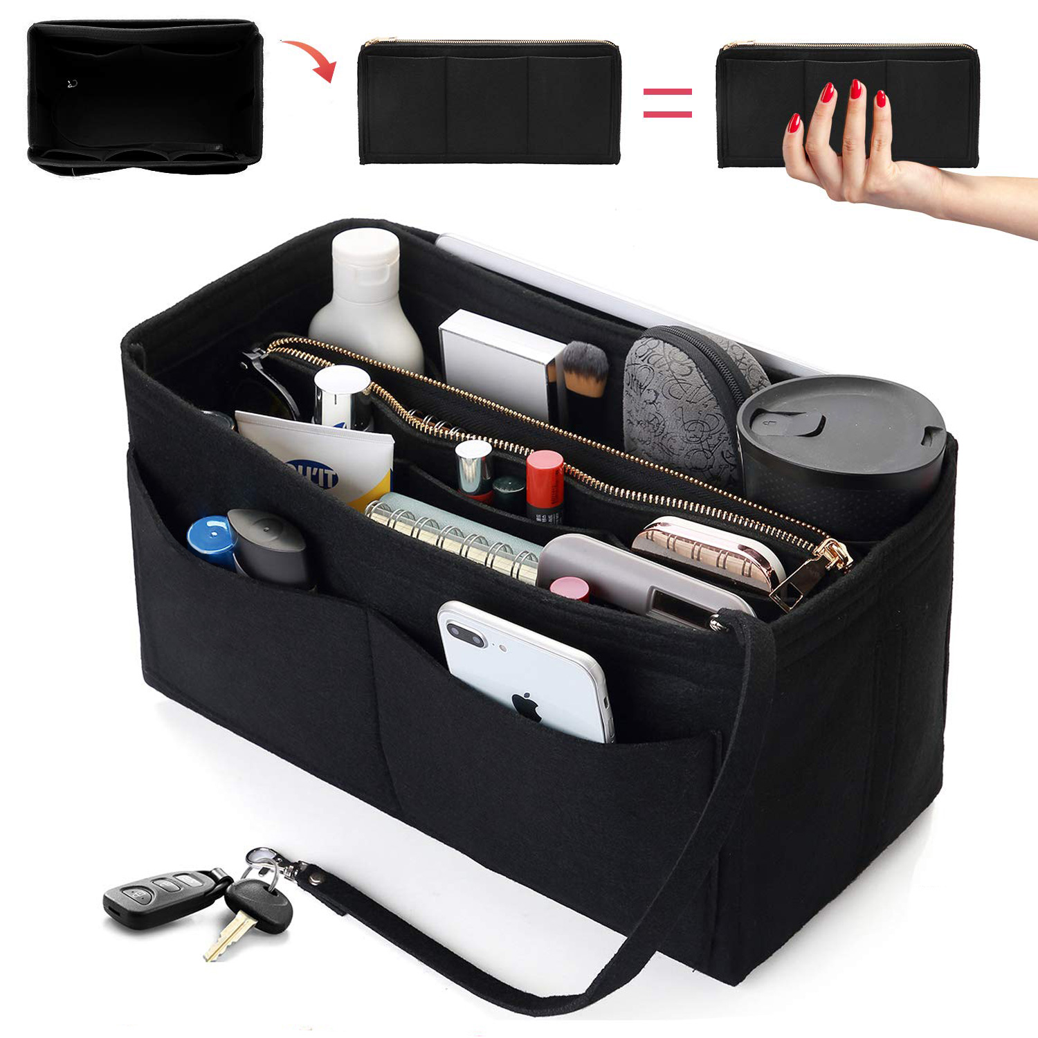 Backpack Insert Organizer - إدراج منظم محفظة اللباد - مقسم