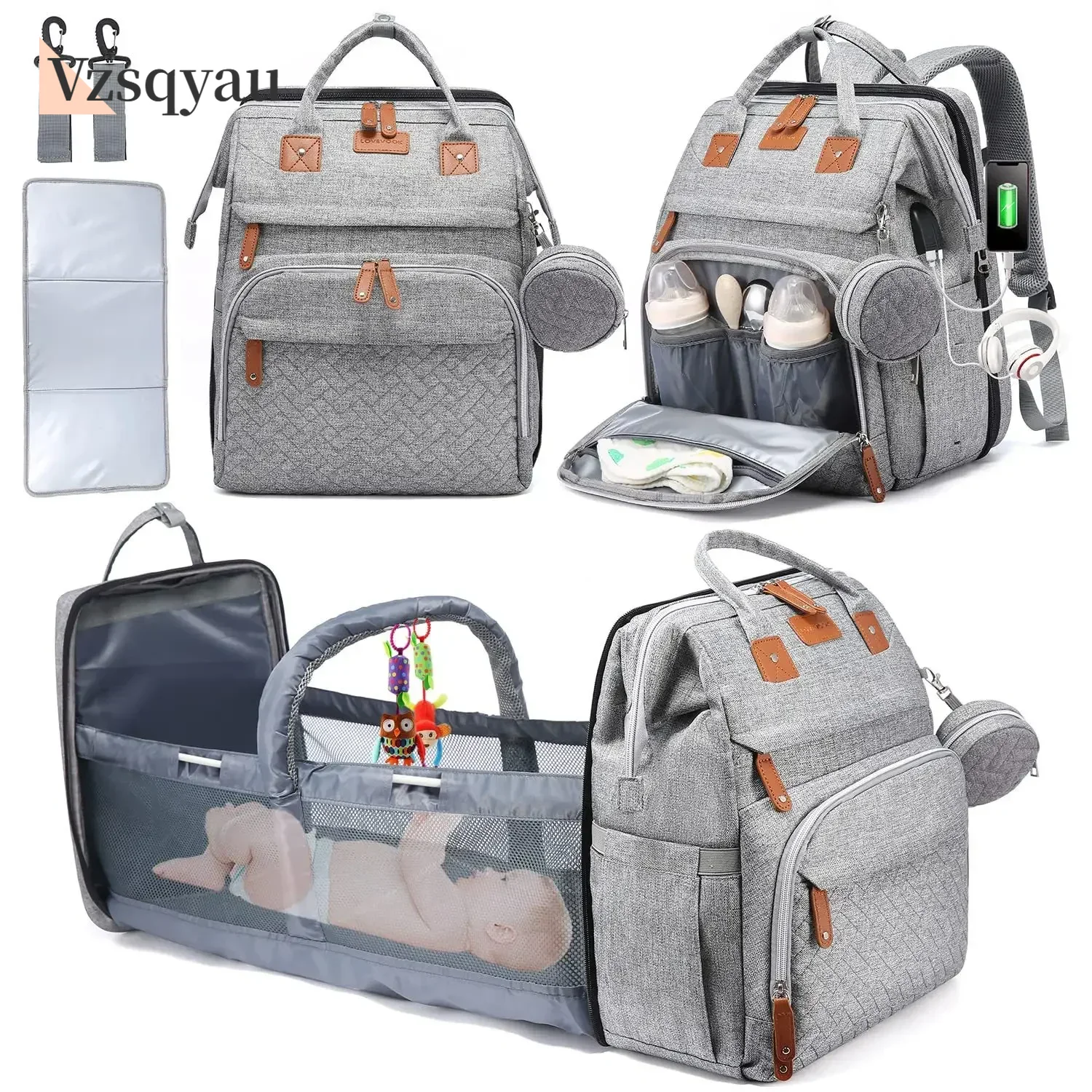 Backpack Diaper Bag - جديد أكياس تغيير الحفاضات الطفل محطة