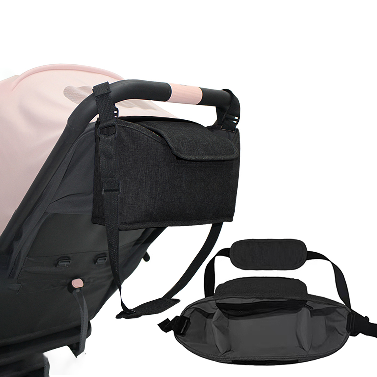 Backpack Diaper Bag - حقيبة تخزين وتنظيم لعربة الأطفال، متعددة