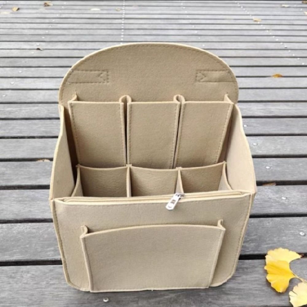 Backpack Insert Organizer - حقيبة تنظيم المكياج من اللباد لحقيبة