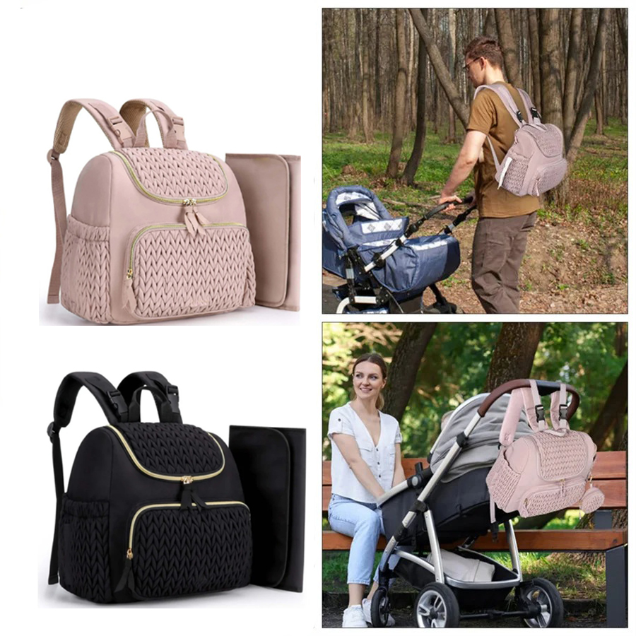 حقيبة ظهر كبيرة السعة للحفاضات - مراجعة Backpack Diaper Bag وسعره