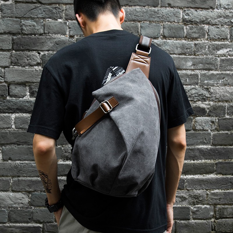 حقيبة كتف رجالية كبيرة السعة م - مراجعة Sling Backpack Shoulder وسعره