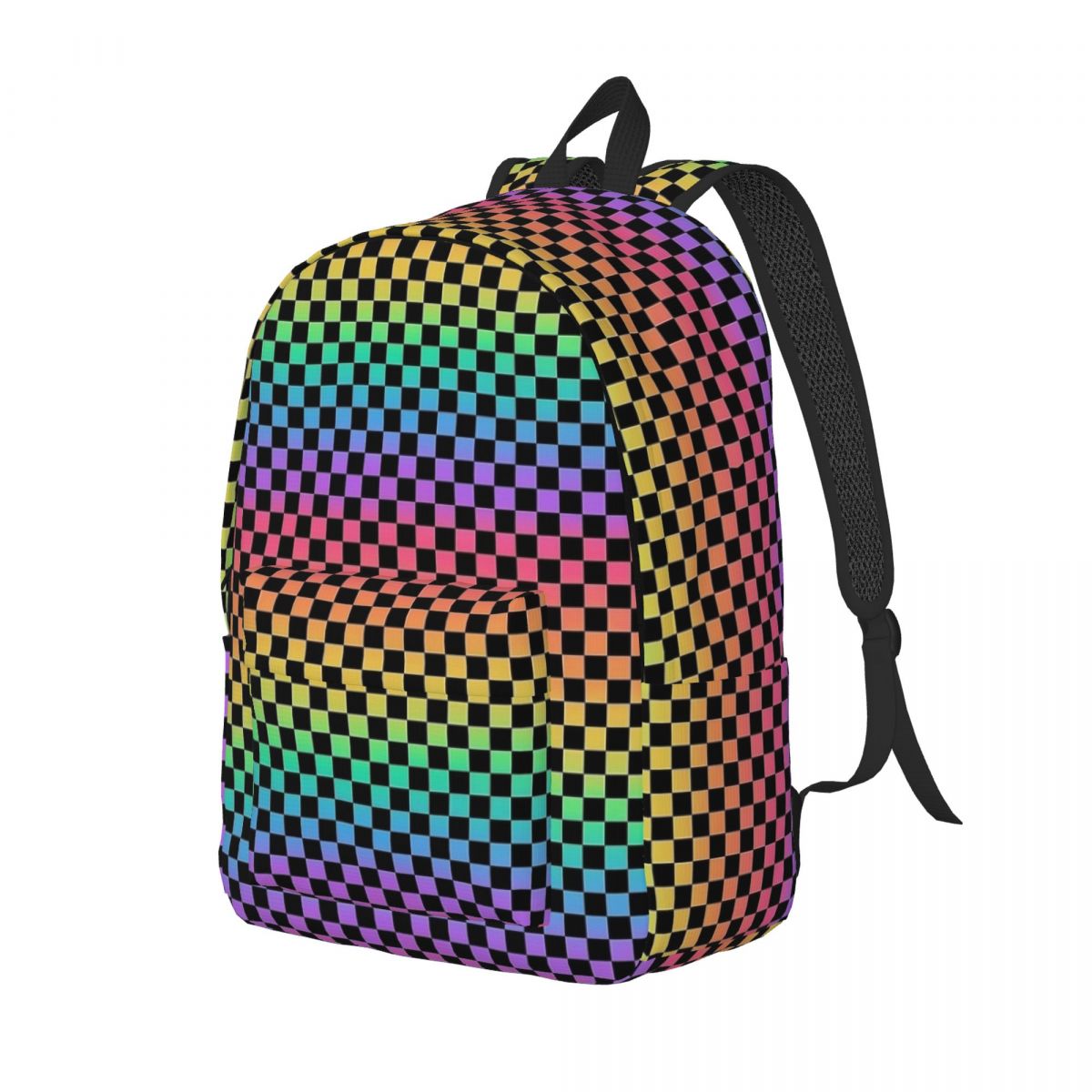 حقيبة ظهر بألوان قوس قزح وسودا - مراجعة Canvas Backpack Casual وسعره