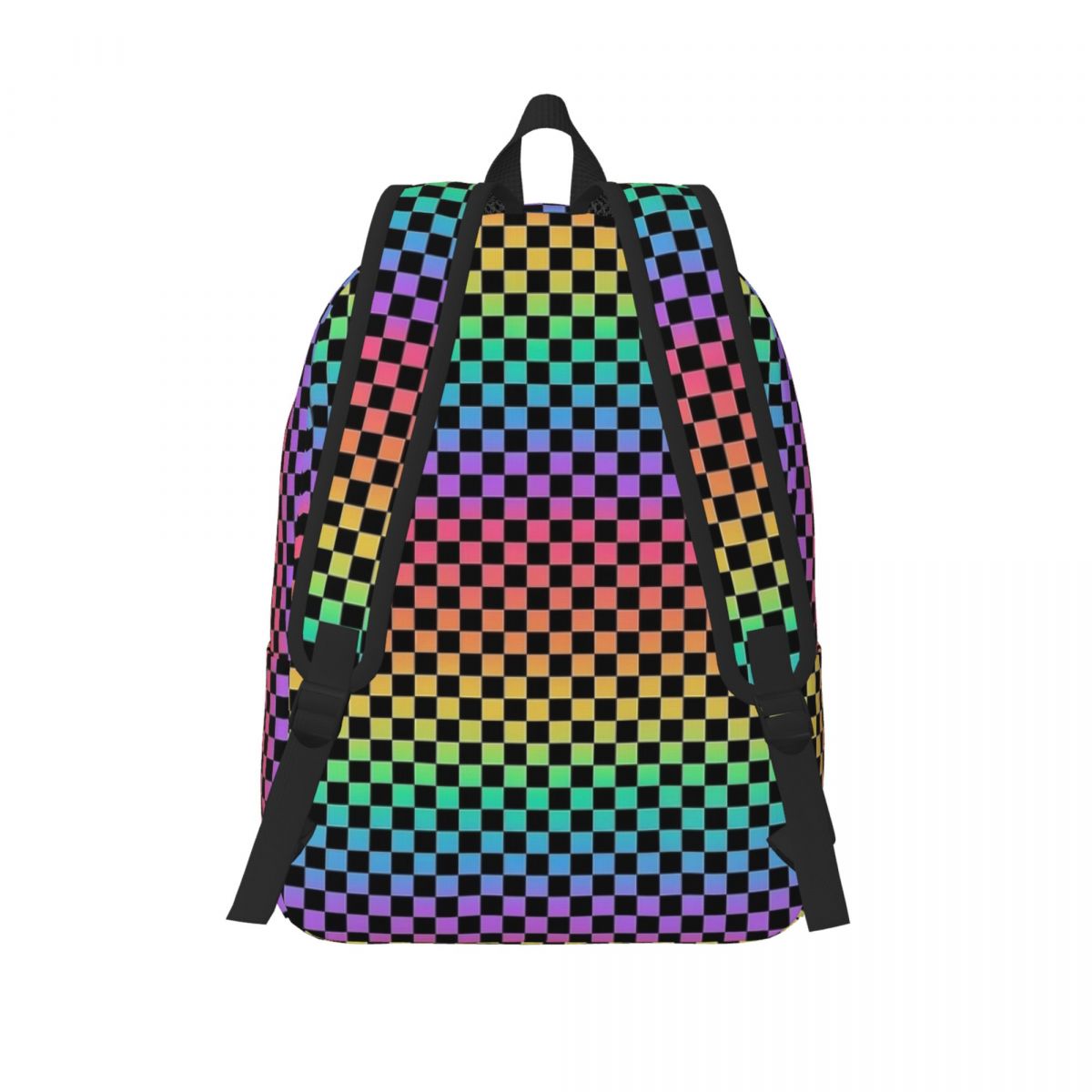 حقيبة ظهر بألوان قوس قزح وسودا - مراجعة Canvas Backpack Casual وسعره