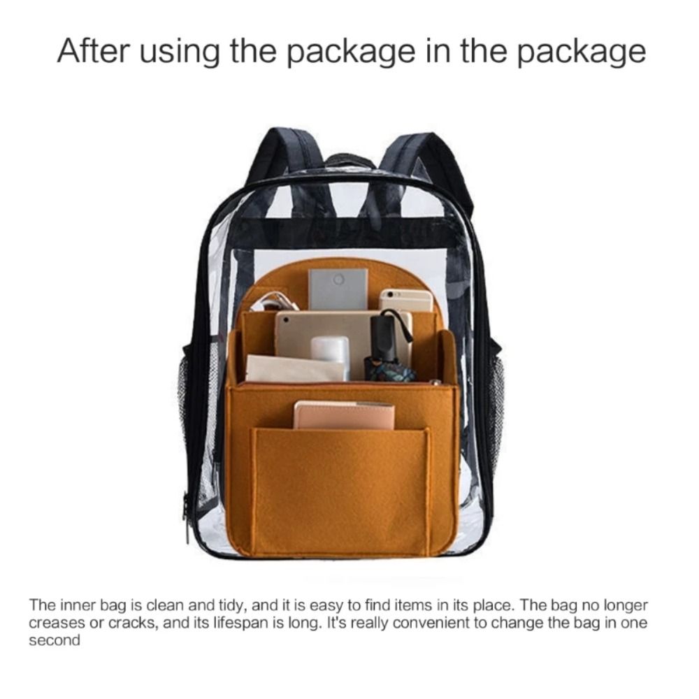 حقيبة تنظيم المكياج من اللباد  - مراجعة Backpack Insert Organizer وسعره