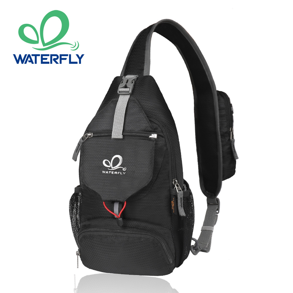 حقيبة صدر WATERFLY كتف صغيرة ع - مراجعة Sling Backpack Shoulder وسعره
