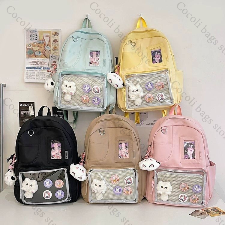 حقيبة ظهر بلون واحد بألوان الح - مراجعة Canvas Backpack Casual وسعره