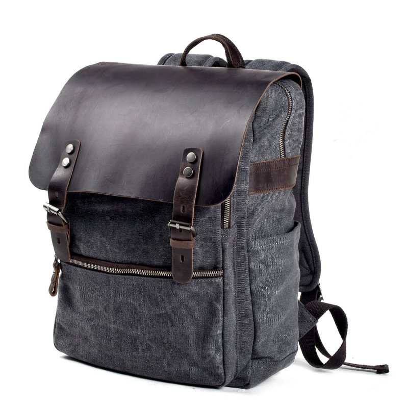 حقيبة ظهر رجالية بتصميم ريترو، - مراجعة Canvas Backpack Casual وسعره